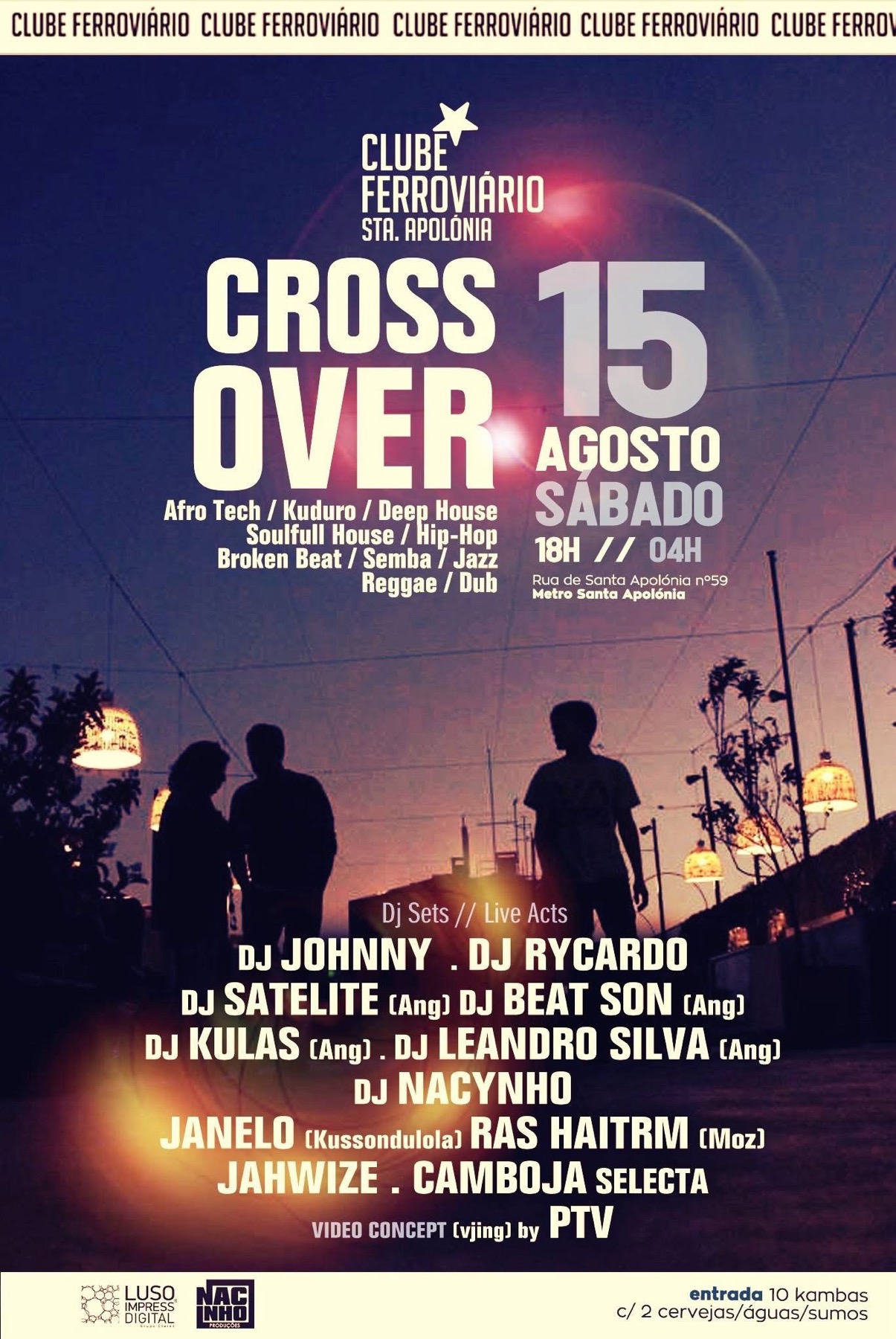 Cartaz do Clube Ferroviário com KULAS.