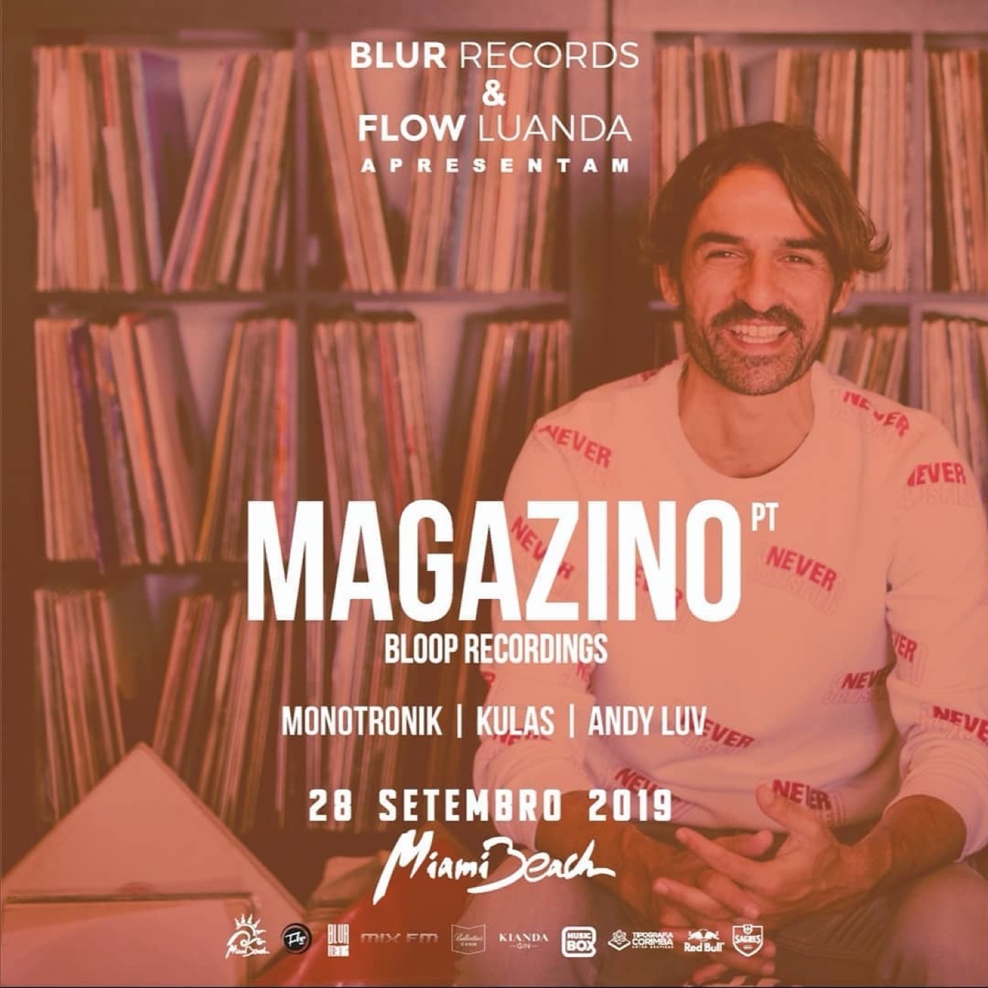 Cartaz do Flow Luanda com KULAS.